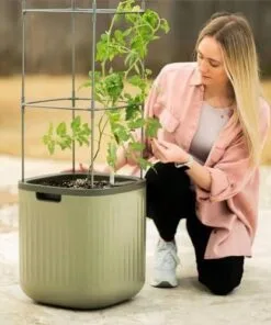 Marina Geri Dönüşümlü Plastik Çiçeklik 120 cm Yeşil