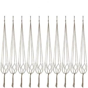Matizza 4 Bacaklı 102 cm Jüt Makrome Saksılık 10lu Set