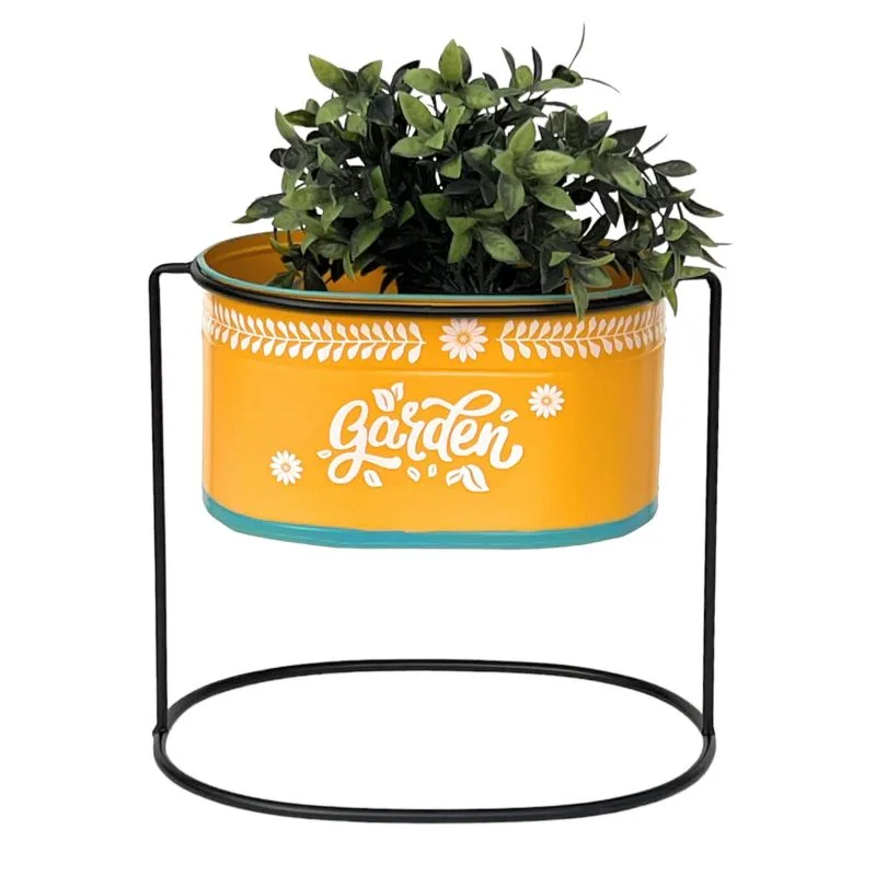 Maxbox Metal Çiçeklik 30 cm Turuncu