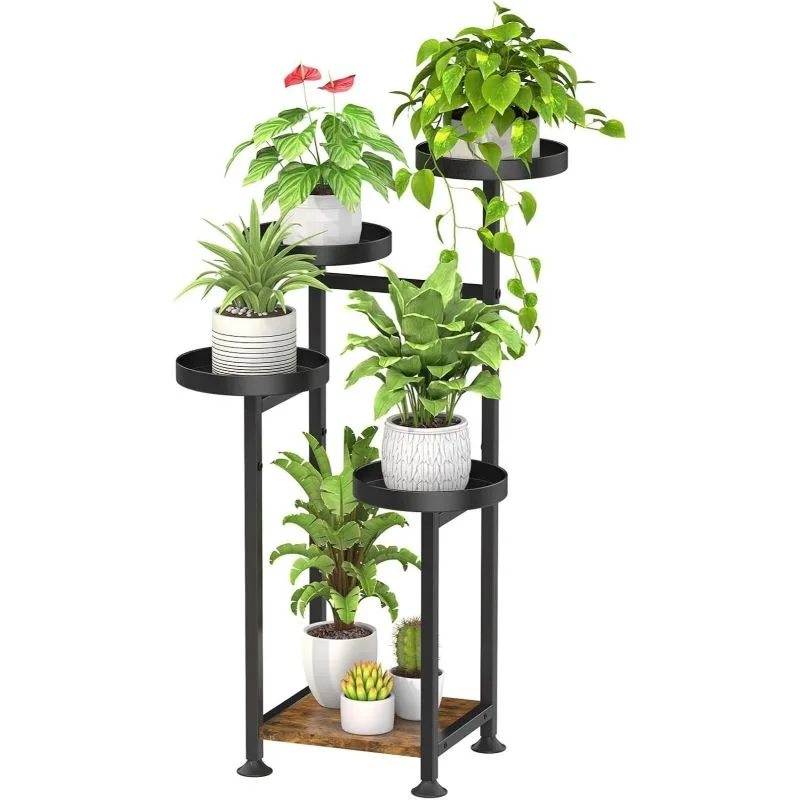 Meliz Metal Çiçeklik 5 Raflı 84 cm