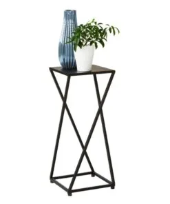 Mood Metal Çiçeklik 1 Raflı 60 cm Siyah