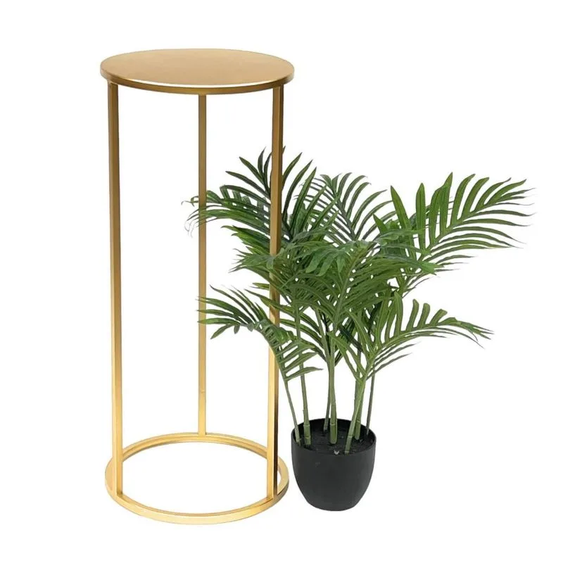 Misto Metal Çiçeklik 1 Raflı 70 cm Gold