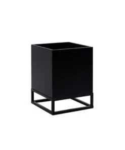 Arenzo Metal Çiçeklik 2 Raflı 45 cm Siyah