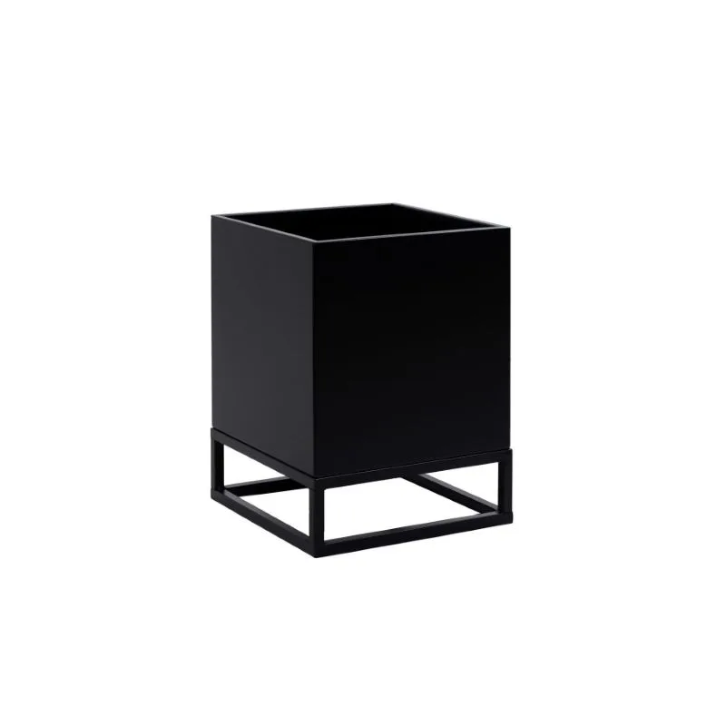 Arenzo Metal Çiçeklik 2 Raflı 45 cm Siyah