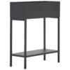 Behome Metal Çiçeklik 2 Raflı 60 cm Siyah