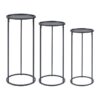 Reina Metal Çiçeklik 3 Raflı 70 cm Siyah