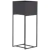 Poliform Metal Çiçeklik 7 Raflı 65 cm Siyah