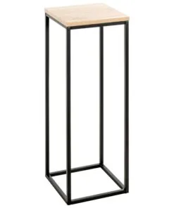 Soho Metal ve MDF Çiçeklik 7 Raflı 67 cm Siyah Meşe