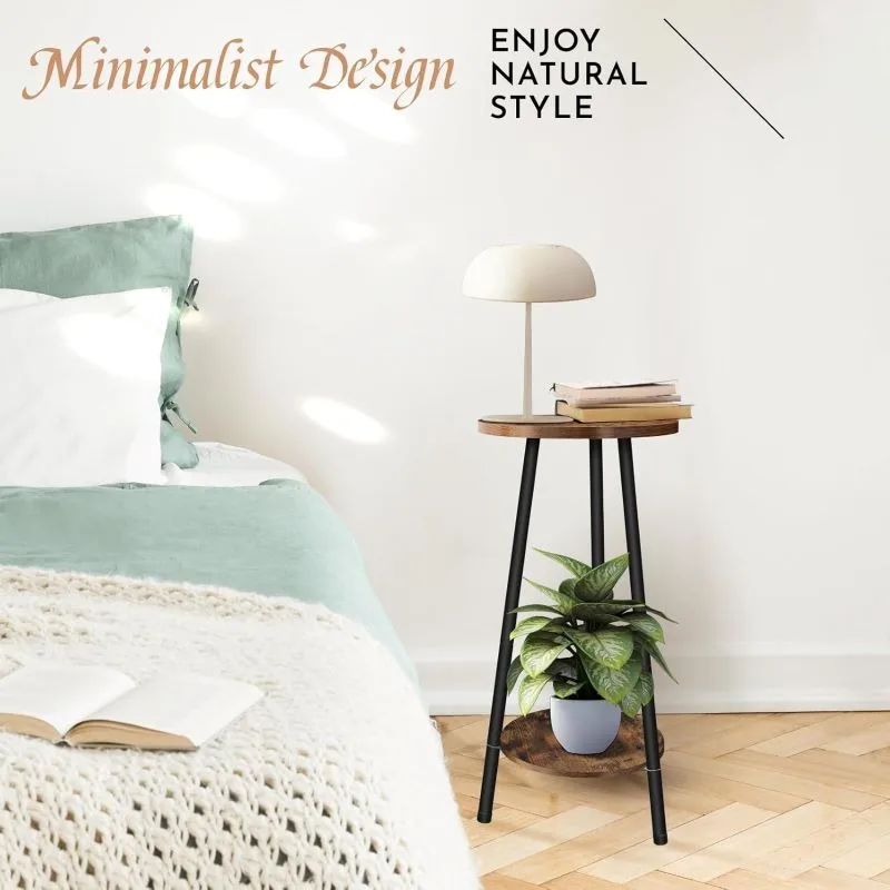 Miray 2 Raflı Ahşap Çiçeklik Sehpa 74 cm Miray 2 Raflı Ahşap Çiçeklik Sehpa 74 cm