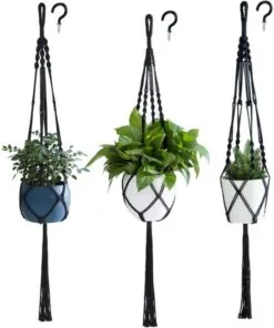Nicoletta Makrome Asılı Çiçeklik 3’lü Set 100 cm