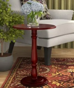 Odette Ahşap Çiçeklik 7 Raflı 48 cm Kiraz