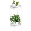 Odette Metal Çiçeklik 2 Raflı 60 cm Beyaz