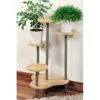 Orderly 4 Raflı MDF Çiçeklik 73 cm Kahverengi
