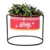 Ordina Metal Çiçeklik 24 cm Kırmızı Oval