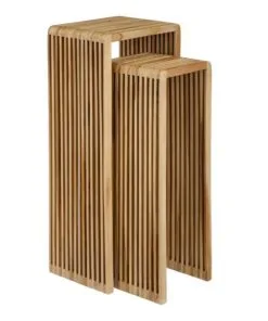 Pagino Geri Dönüşüm Ahşap Çiçeklik  80 cm Kahverengi