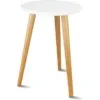 Perla Ahşap Saksı Standı Modern Sehpa 42 cm