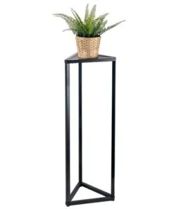 Rackia Siyah Metal Üçgen Çiçeklik 92 cm