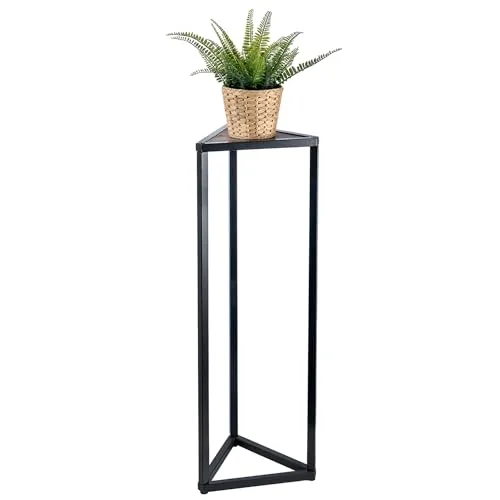 Rackia Siyah Metal Üçgen Çiçeklik 92 cm