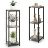 Racksto Metal Çiçeklik 45 cm Gri 3 Raflı