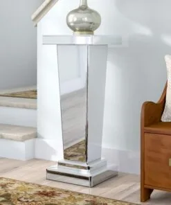 Raffael Ahşap Çiçeklik 1 Raflı 92 cm Aynalı