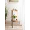 Reverie Metal Çiçeklik 2 Raflı 69 cm Gold