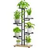 Rosa Metal Çiçeklik 7 Raflı 104 cm Siyah