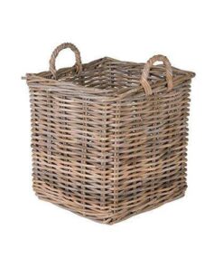 Serena Rattan Gri Çiçeklik 48 cm