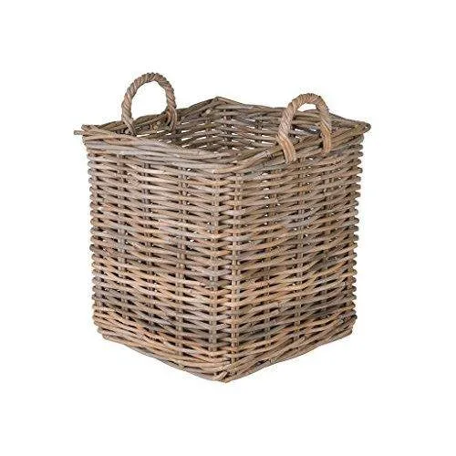 Serena Rattan Gri Çiçeklik 48 cm