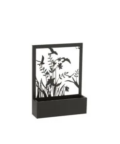 Shelvio Metal Çiçeklik 105 cm Siyah