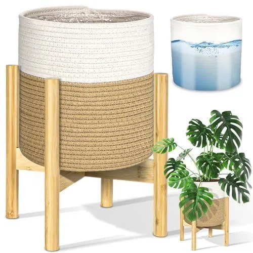 Siena Bambu Çiçeklik 120 cm Beyaz