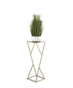 Spaceo Metal Çiçeklik 70 cm Altın