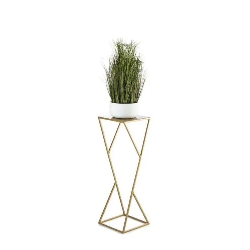 Spaceo Metal Çiçeklik 70 cm Altın