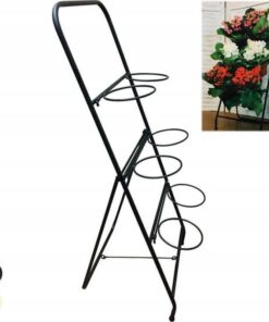 Stacko Metal Çiçeklik 80 cm 3 Katlı Beyaz