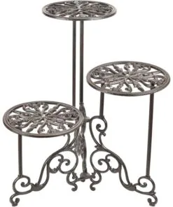 Stella Döküm Çiçeklik 3 Raflı 61 cm