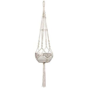 Stilo 104 cm Krem Pamuk Makrome Saksılık