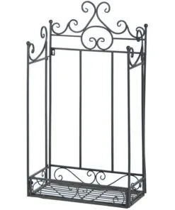 Storella Metal Çiçeklik  80 cm Siyah