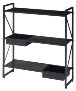 Storio Metal Çiçeklik 66 cm Siyah