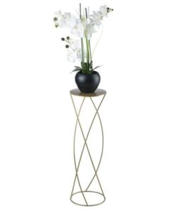 Storio Metal Çiçeklik 70 cm Altın Rengi