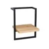 Studietto Metal Ahşap Çiçeklik 30 cm Siyah