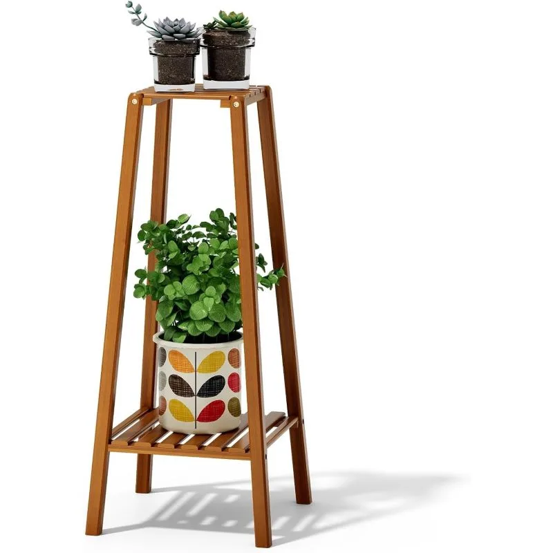 Tiziana Bambu Çiçeklik 2 Raflı 76 cm