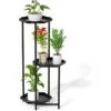 Valentina Metal Çiçeklik 3 Raflı 79 cm Altıgen Tasarım