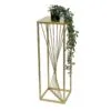 Vista Metal Çiçeklik 1 Raflı 70 cm Gold