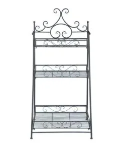 Walletto Metal Çiçeklik 115 cm Siyah