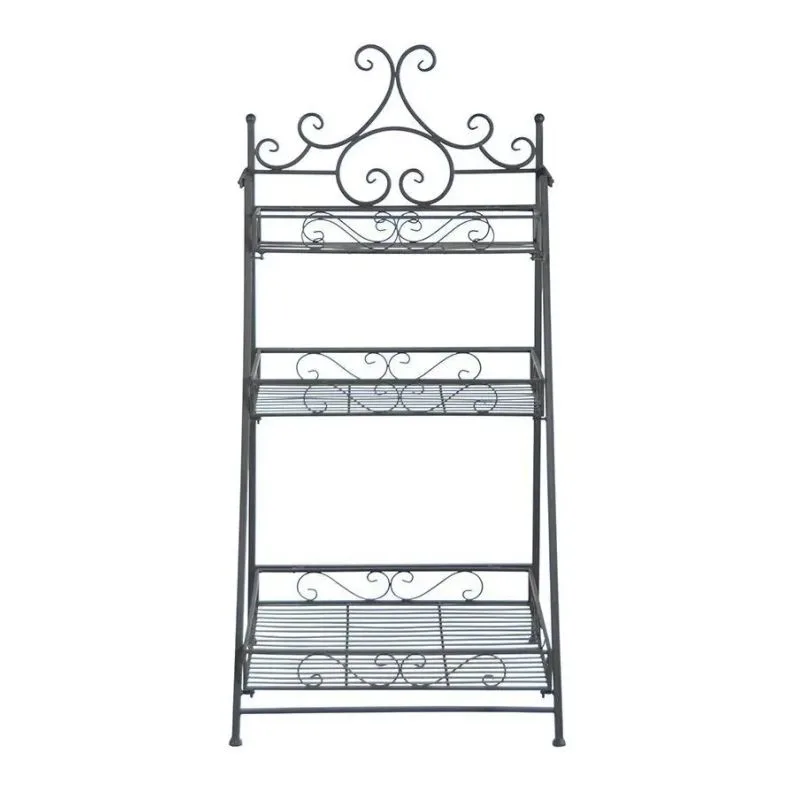 Walletto Metal Çiçeklik 115 cm Siyah