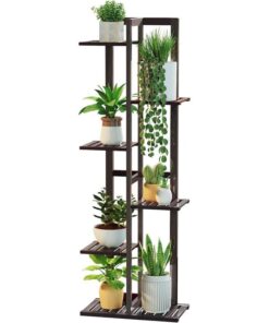 Amara Bambu Çiçeklik 7 Raflı 118 cm