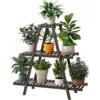 Aurora Bambu Üçgen 3 Raflı 82 cm Çiçeklik
