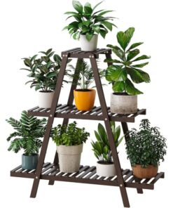 Aurora Bambu Üçgen 3 Raflı 82 cm Çiçeklik