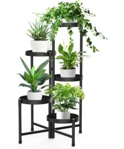 Bella Çiçeklik Metal 5 Raflı 80 Cm