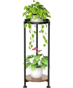 Botanica 2 Raflı Metal Çiçeklik 75 cm