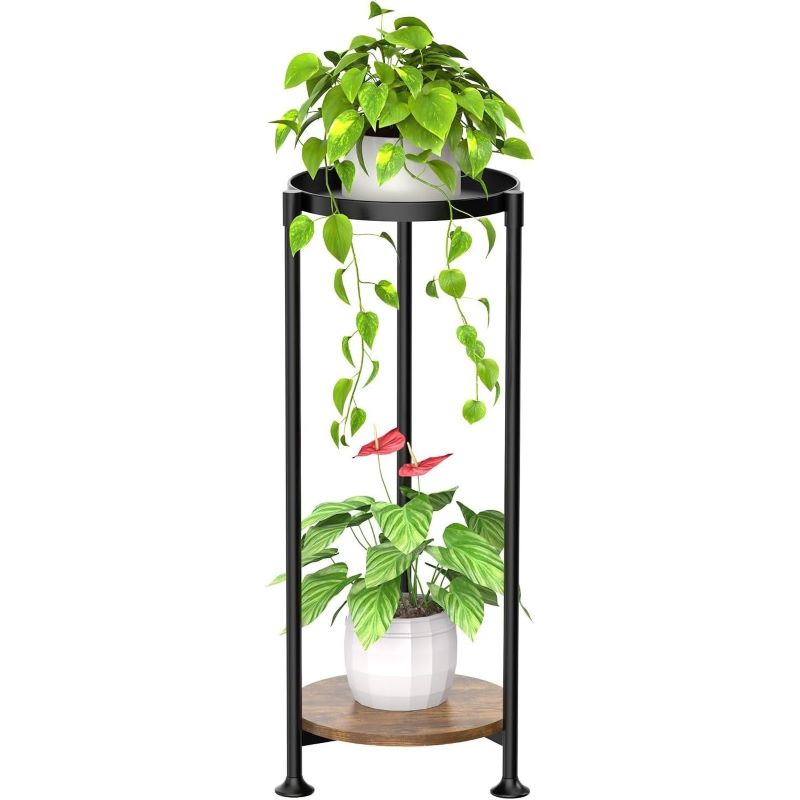 Botanica 2 Raflı Metal Çiçeklik 75 cm